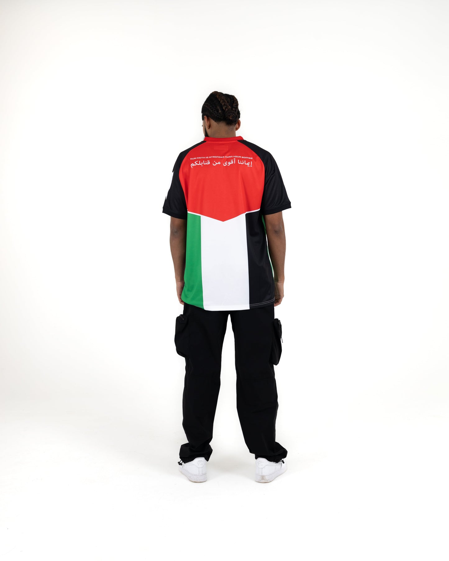 Red, Green, White & Black Flag Football Jersey - Unisex