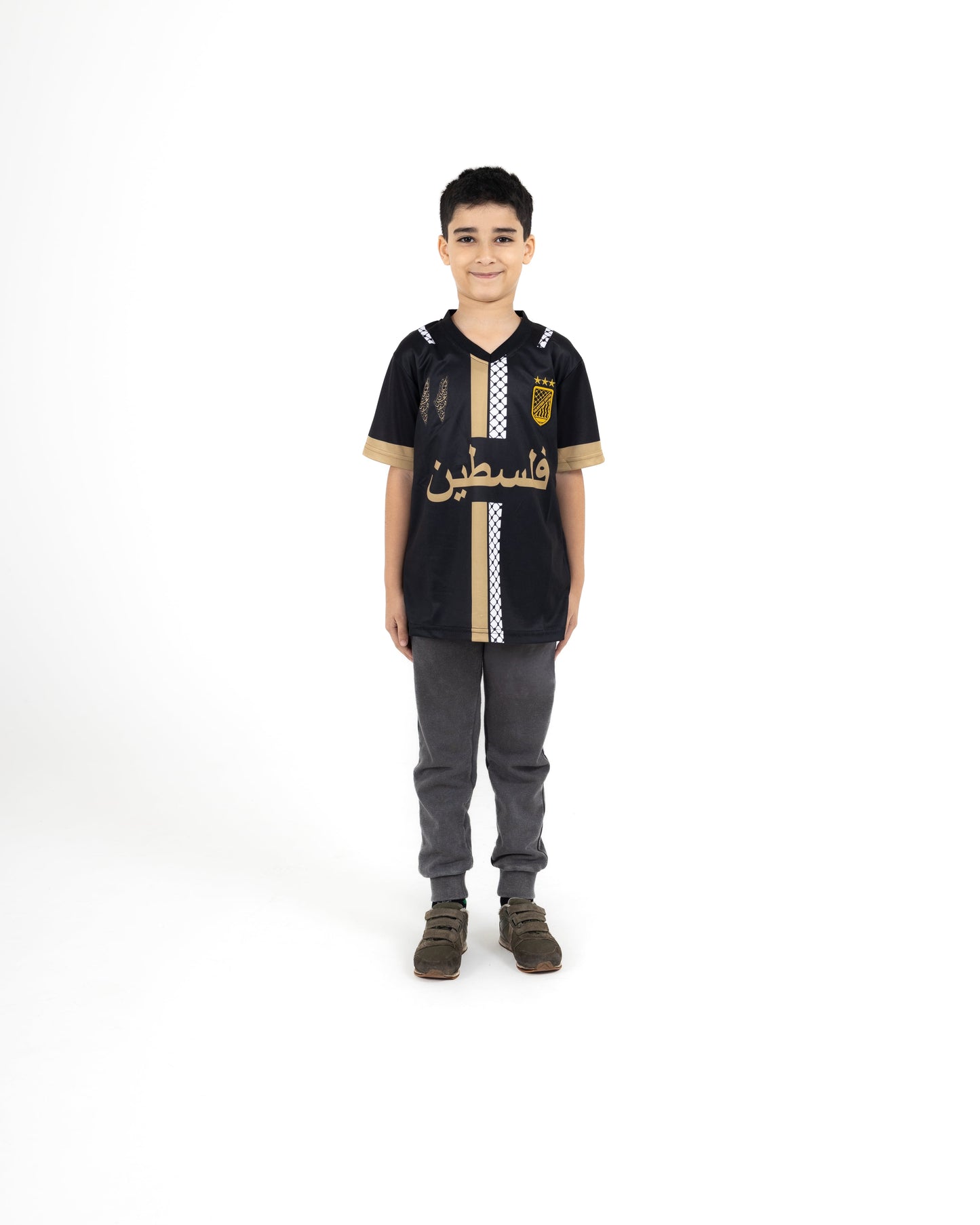 Gold Children's Football Jersey - Unisex
