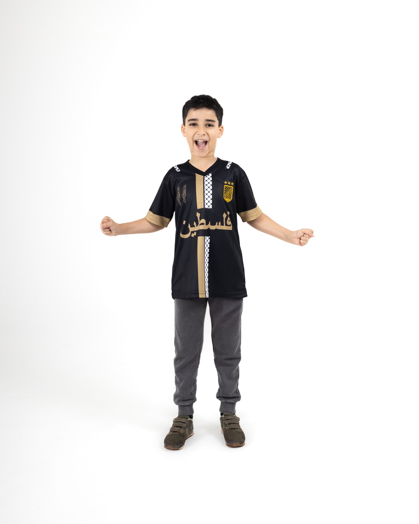 Gold Children's Football Jersey - Unisex
