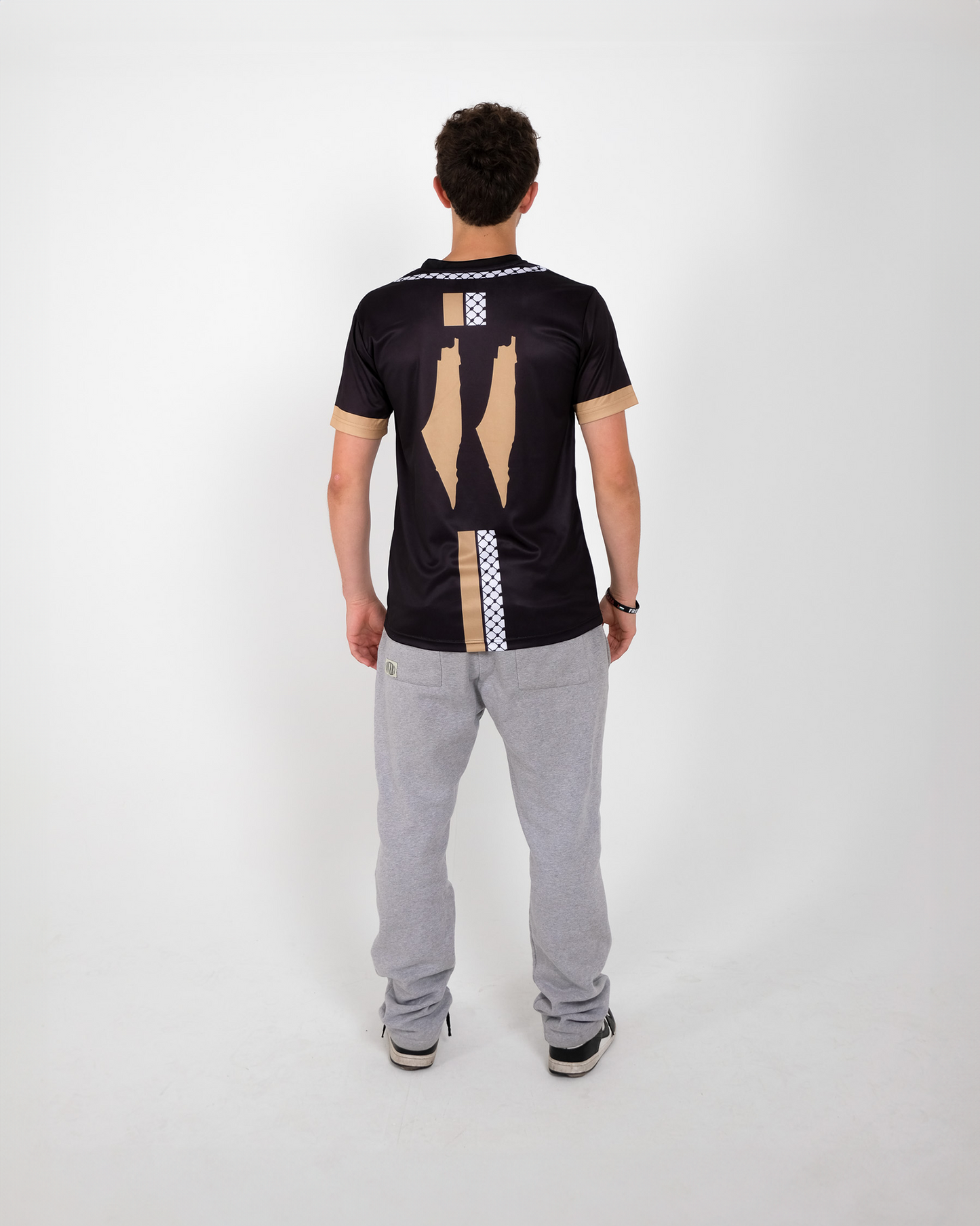 Gold Keffiyeh Football Jersey - Unisex