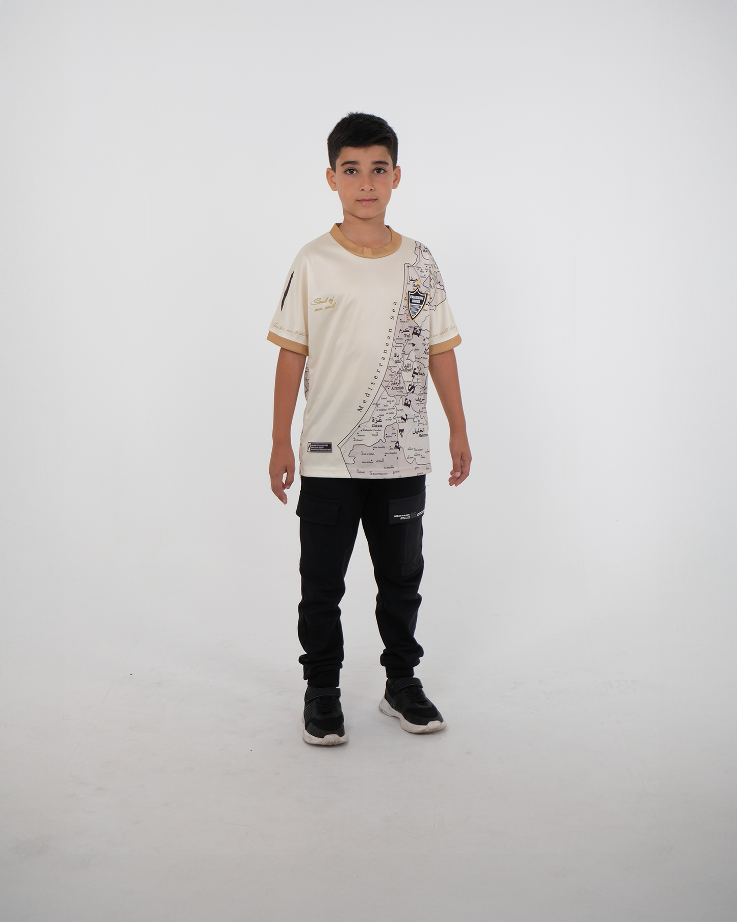 Children's Original Palestine Map Football Jersey - Unisex
