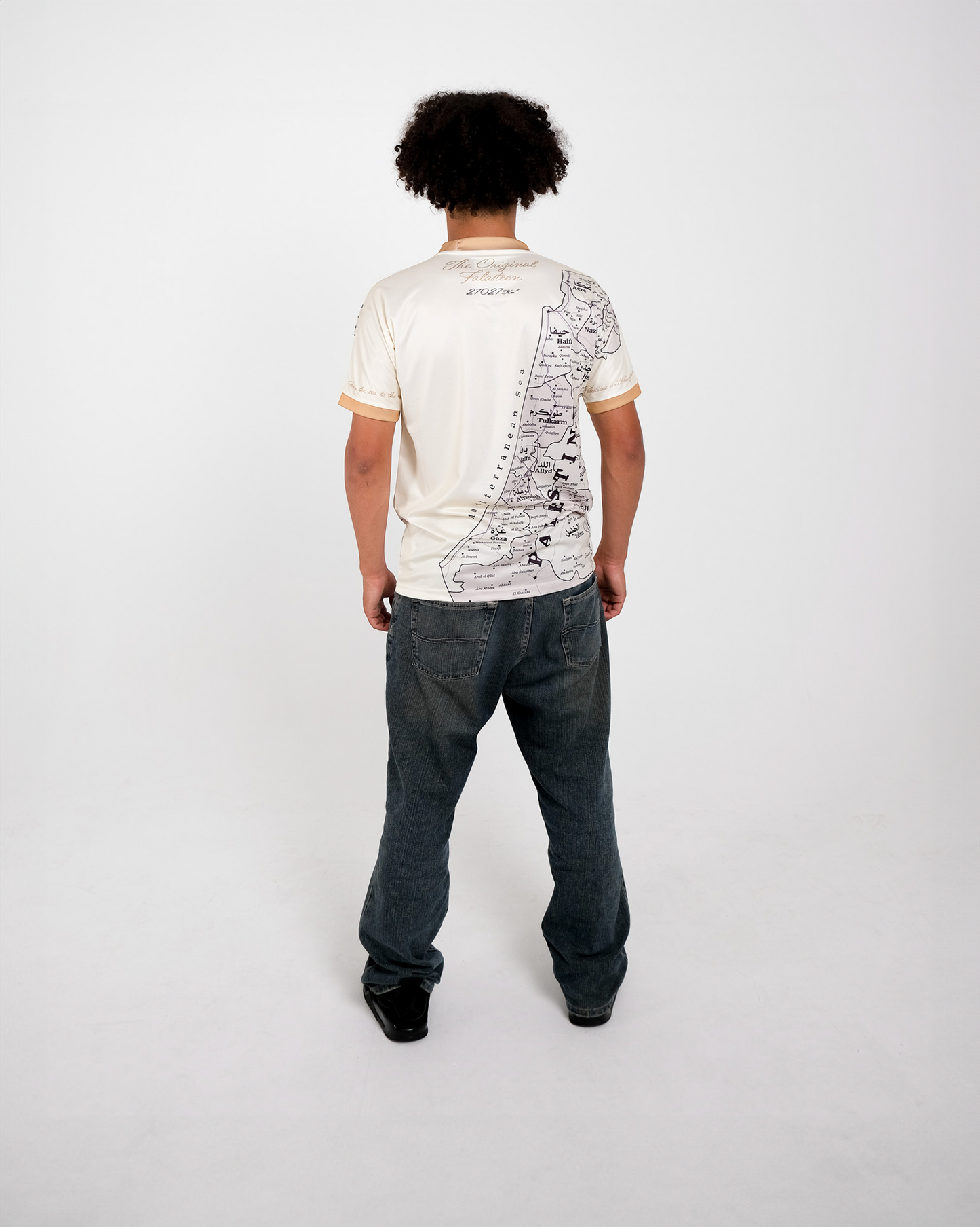 Original Palestine Map Football Jersey - Unisex