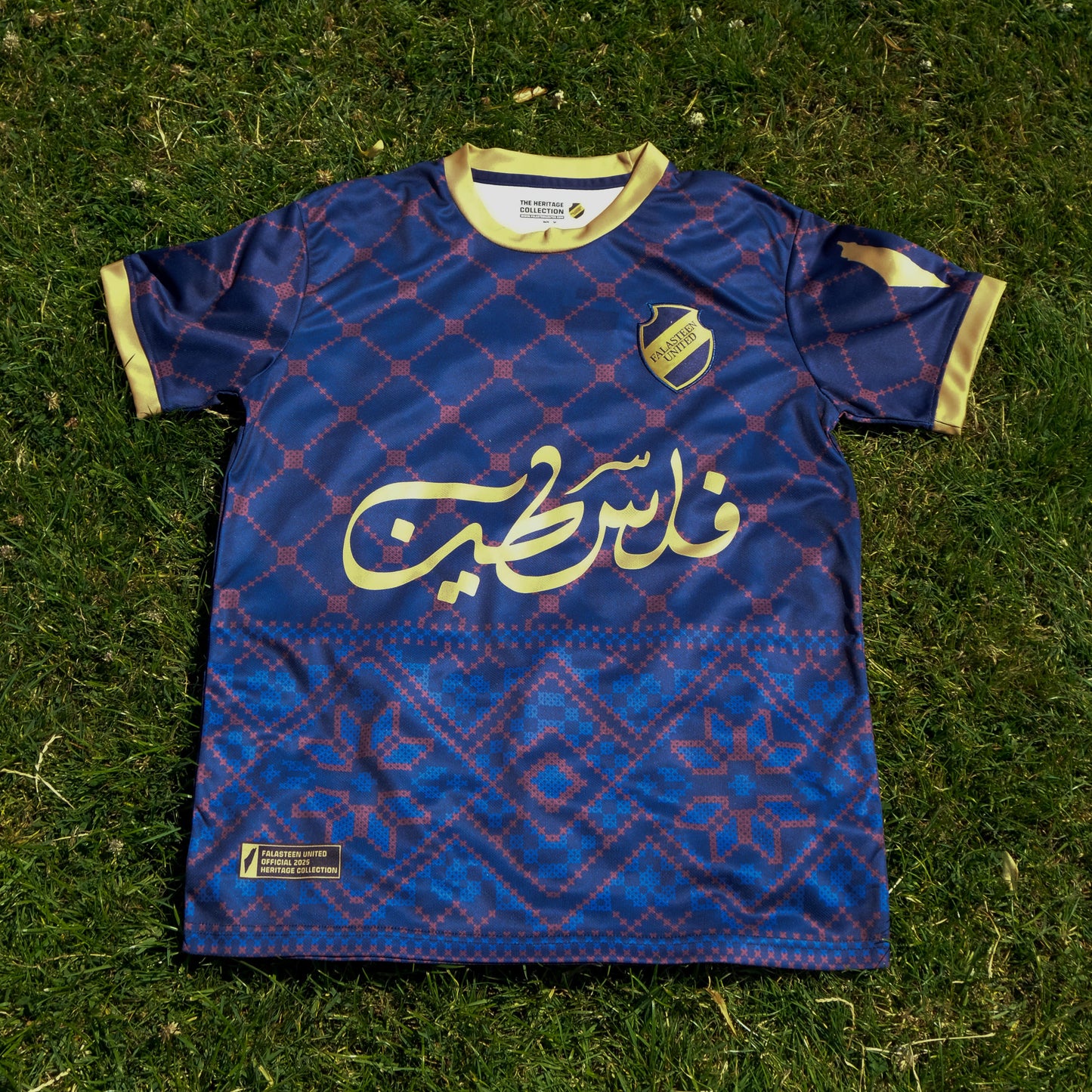 Navy Tatreez Football Jersey - Unisex