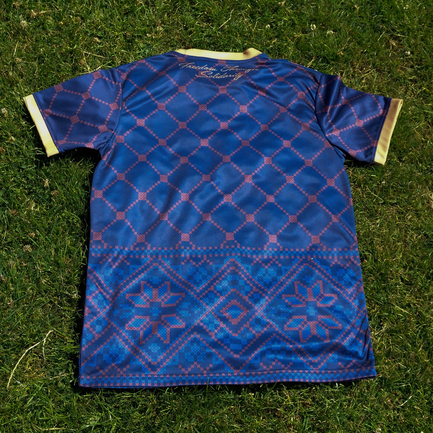 Navy Tatreez Football Jersey - Unisex