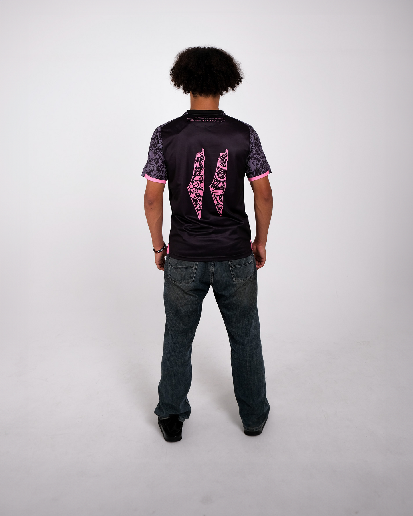 Pink Grey Football Jersey - Unisex