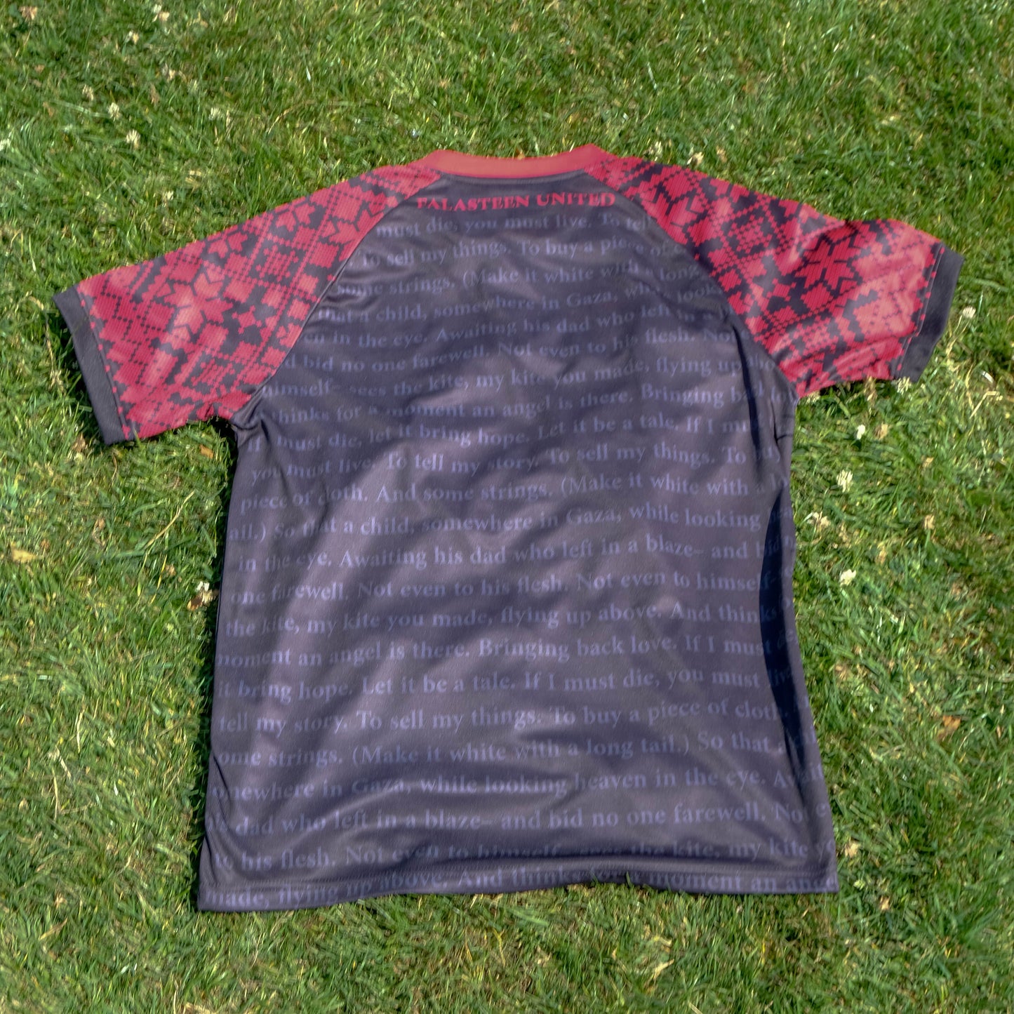 Red Poem Football Jersey - Unisex