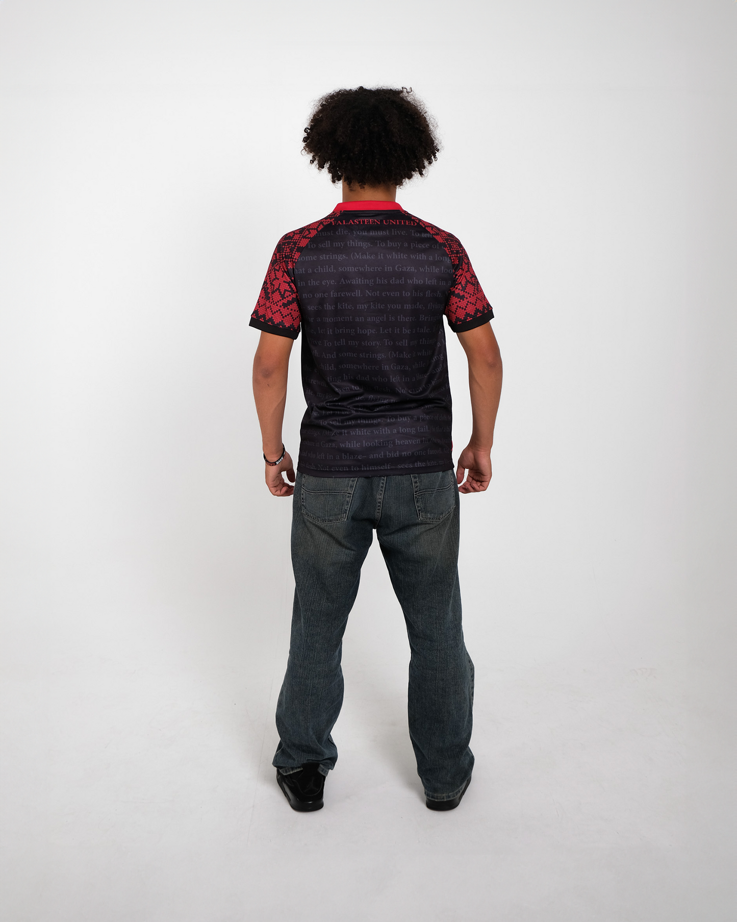 Red Poem Football Jersey - Unisex