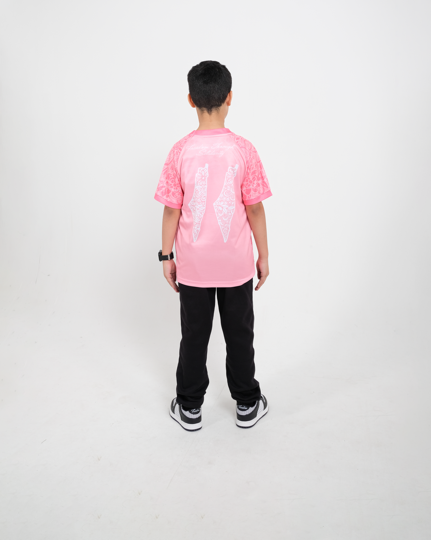 Children's Pink Football Jersey - Unisex