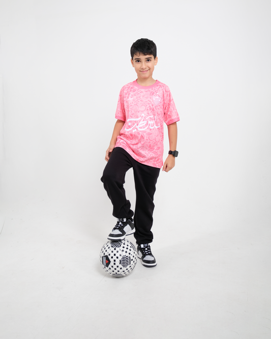 Children's Pink Football Jersey - Unisex
