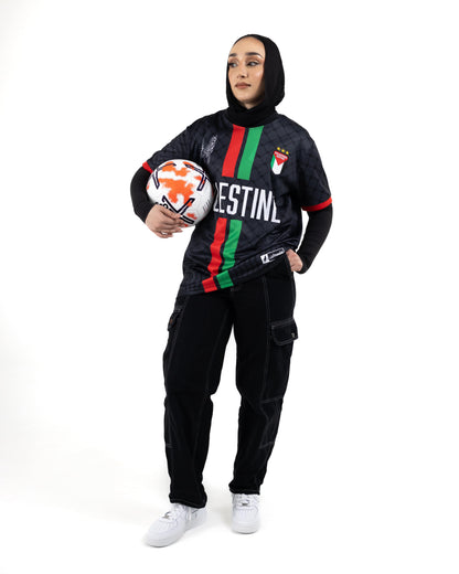 Palestine Duo Stripe Football Jersey - Unisex