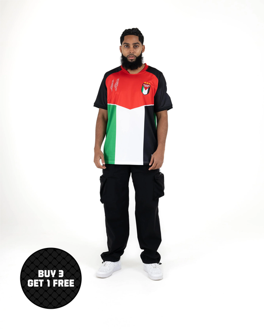 Red, Green, White & Black Flag Football Jersey - Unisex