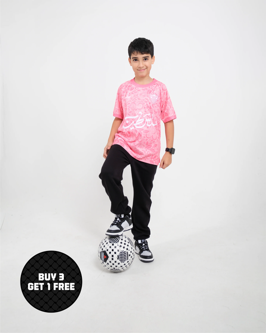 Children's Pink Football Jersey - Unisex