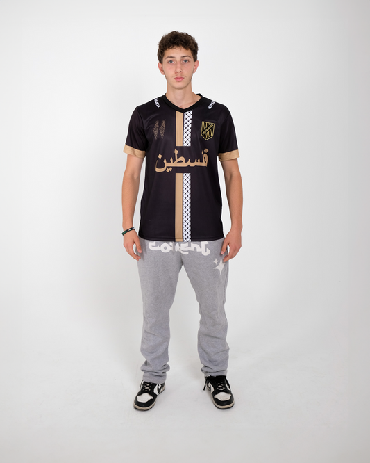 Gold Keffiyeh Football Jersey - Unisex