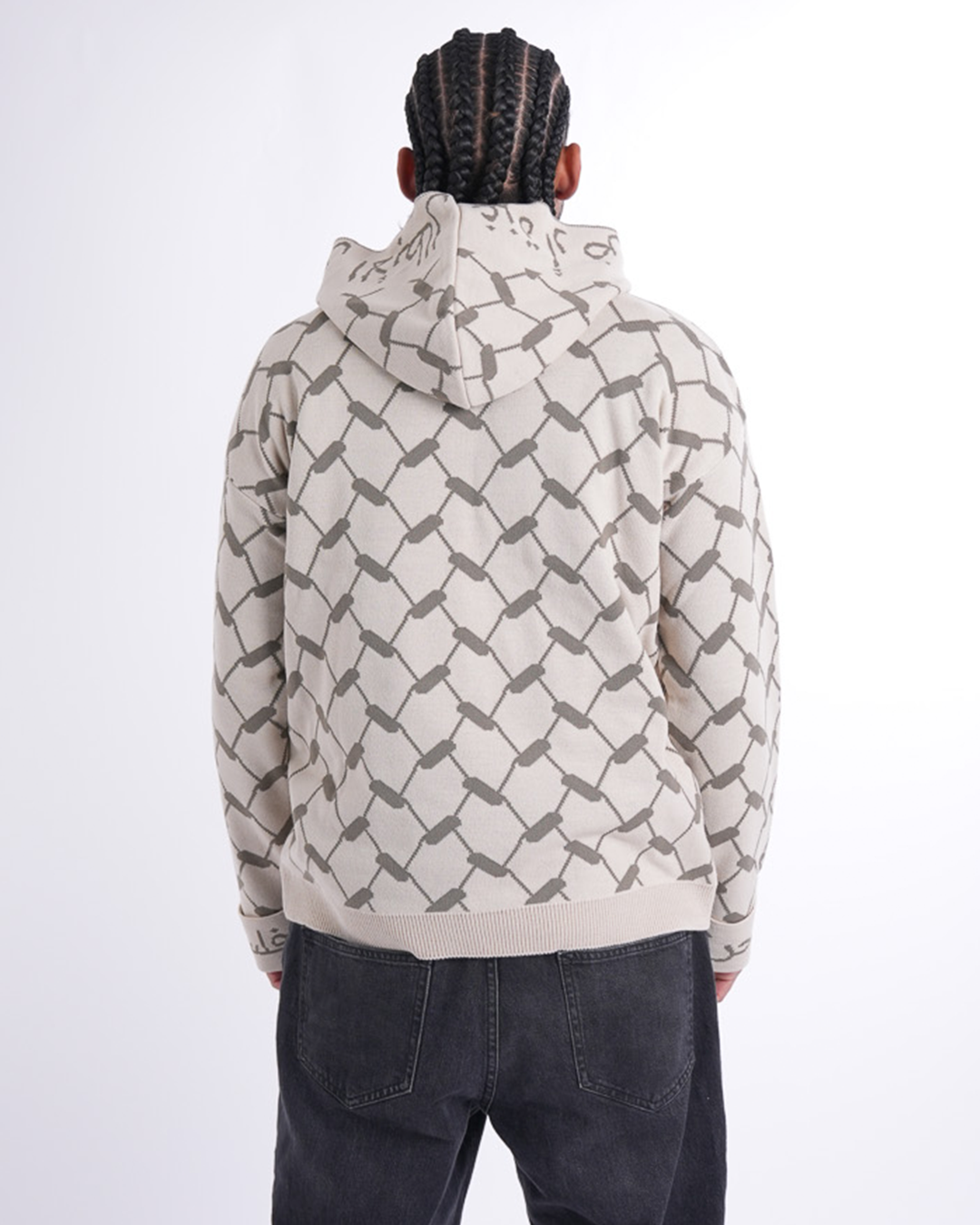 Keffiyeh Knitted Hoodie