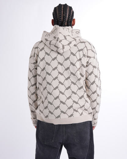 Keffiyeh Knitted Hoodie