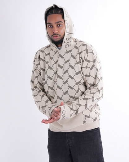 Keffiyeh Knitted Hoodie