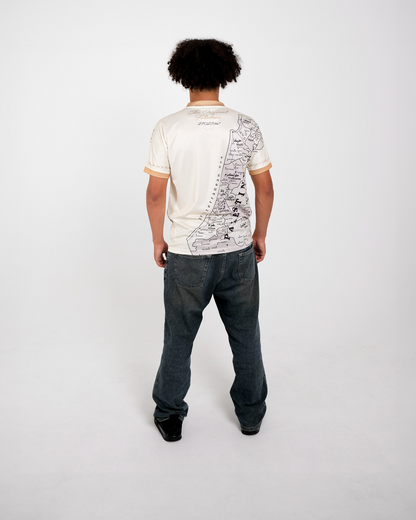 Original Palestine Map Football Jersey - Unisex