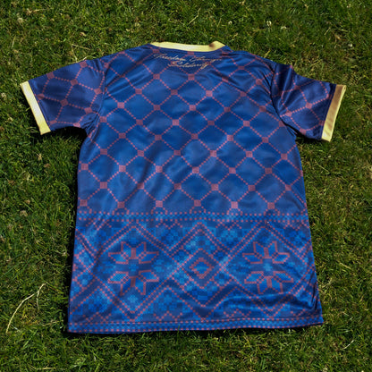 Navy Tatreez Football Jersey - Unisex