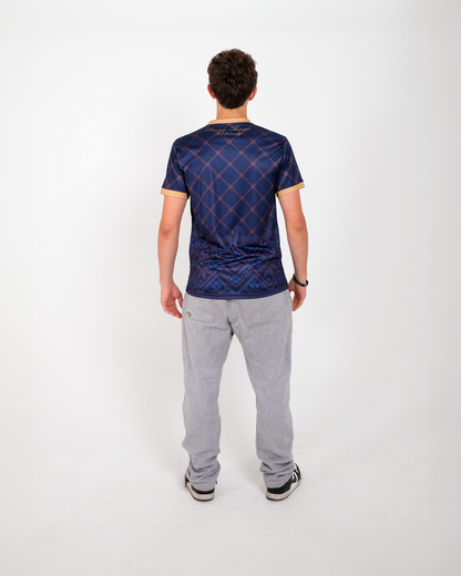 Navy Tatreez Football Jersey - Unisex