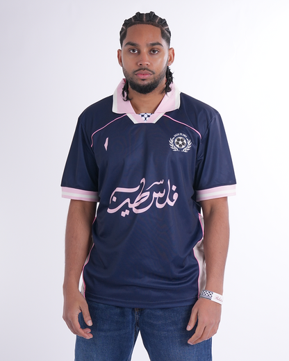 Collared Palestine Football Jersey Pink - Unisex