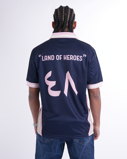 Collared Palestine Football Jersey Pink - Unisex