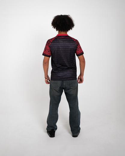 Red Poem Football Jersey - Unisex