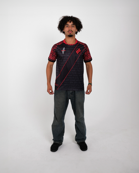 Red Poem Football Jersey - Unisex
