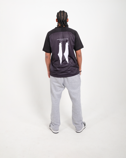 Black & White Football Jersey - Unisex