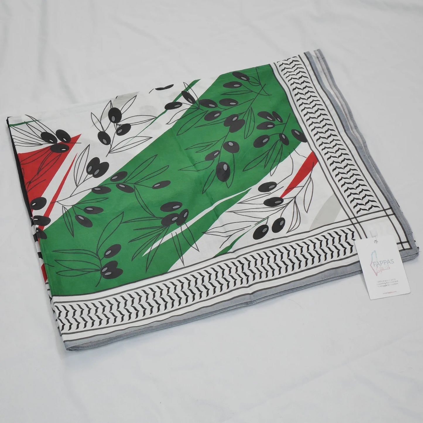 Palestine Flag X Keffiyeh Hijab Scarf