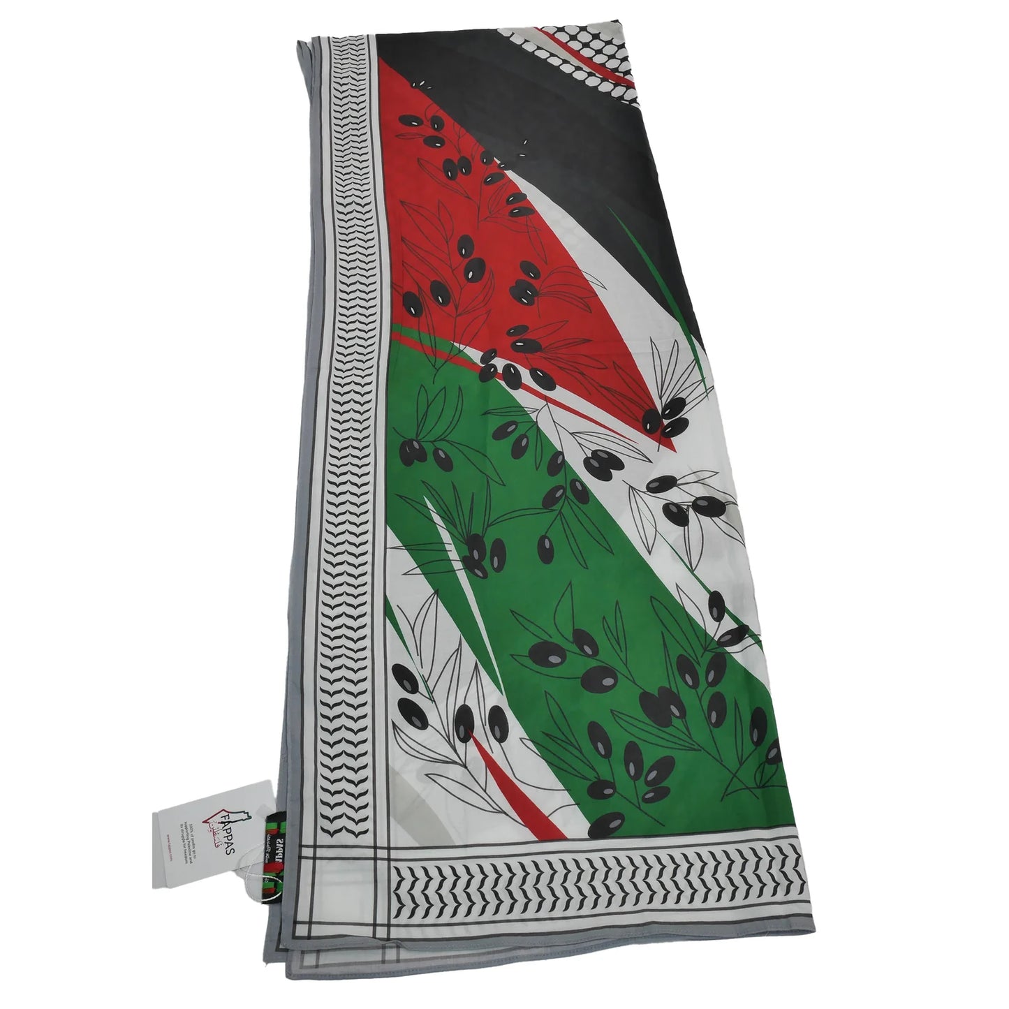 Palestine Flag X Keffiyeh Hijab Scarf