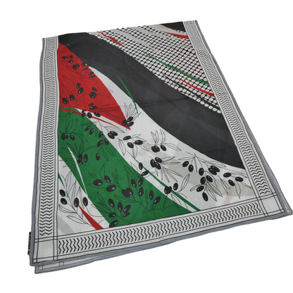 Palestine Flag X Keffiyeh Hijab Scarf