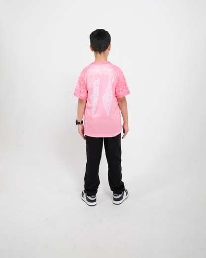 Children's Pink Football Jersey - Unisex
